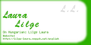 laura lilge business card